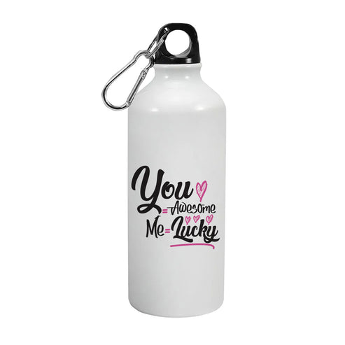 You awesome me lucky: Printed Sipper Bottle | 600ml