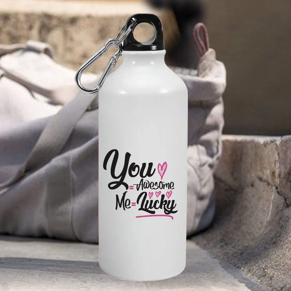 You awesome me lucky: Printed Sipper Bottle | 600ml