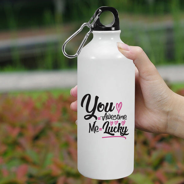 You awesome me lucky: Printed Sipper Bottle | 600ml