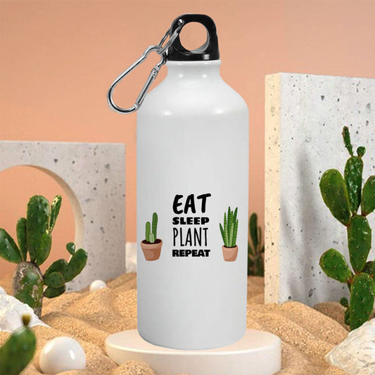 Eat Sleep Plant Repeat: Printed Sipper Bottle | 600ml