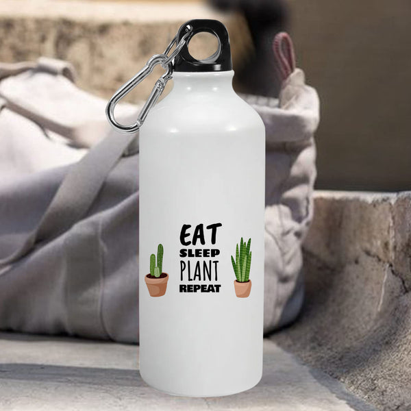 Eat Sleep Plant Repeat: Printed Sipper Bottle | 600ml