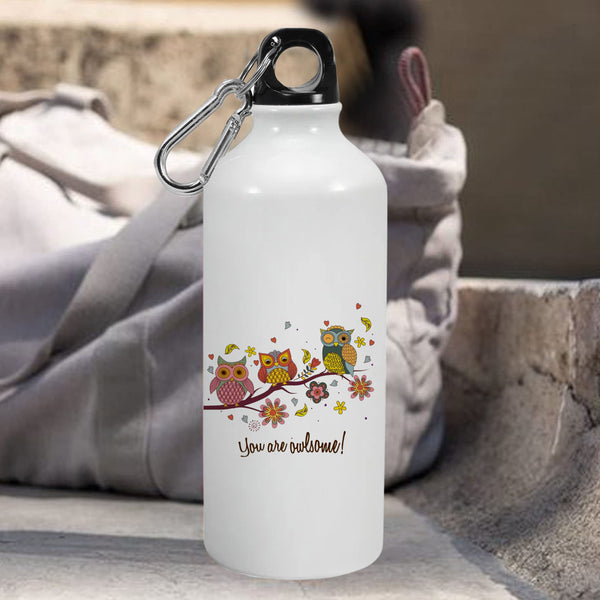 You are Owlsome: Printed Sipper Bottle | 600ml