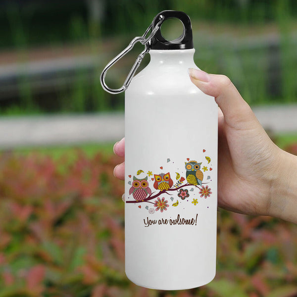 You are Owlsome: Printed Sipper Bottle | 600ml