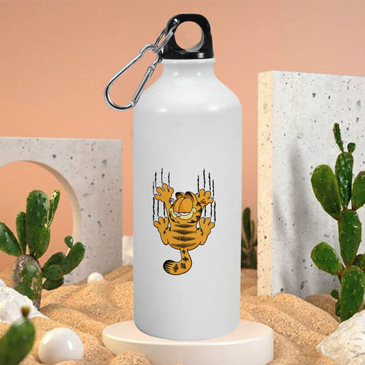 Scratching Cat: Printed Sipper Bottle | 600ml