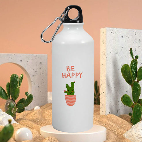 Be Happy: Printed Sipper Bottle | 600ml