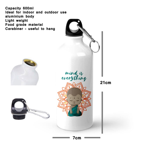 Mind Is Everything: Printed Sipper Bottle | 600ml