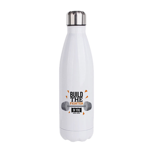 Build The Fighter In You: Printed Stainless Steel Bottle | 500ml