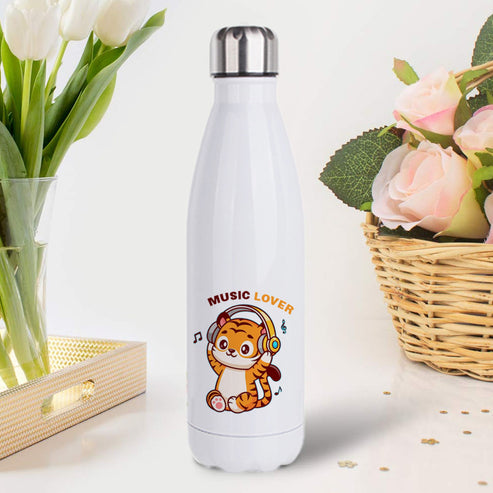 Music Lover: Printed Stainless Steel Bottle | 500ml