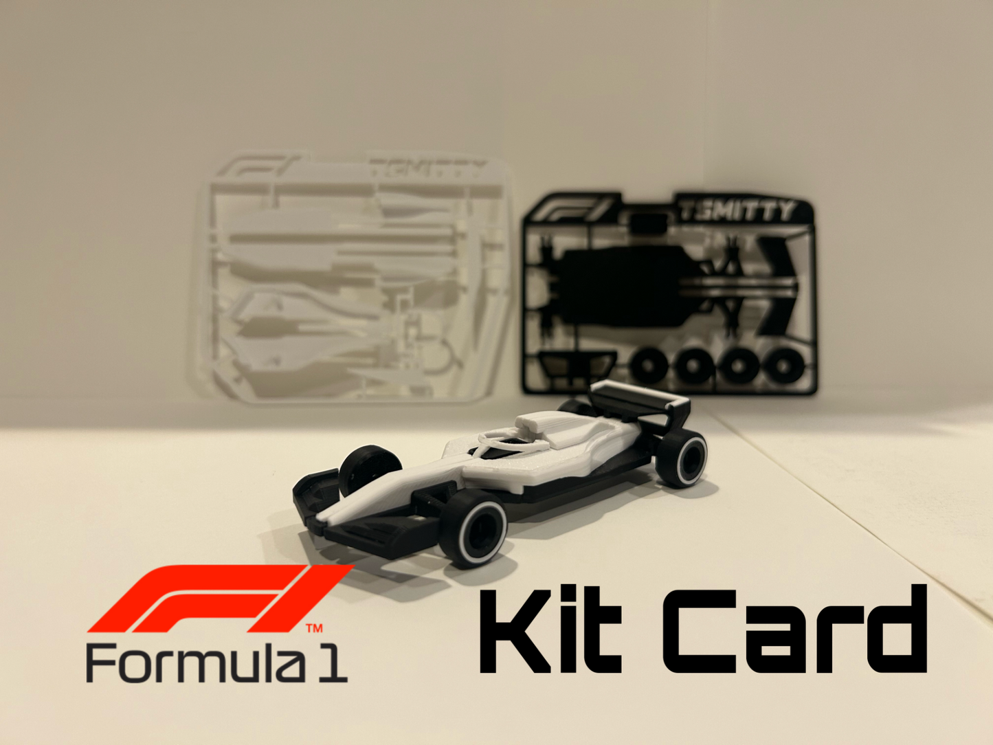 F1-Style Car Kit Card – Buildable Collectible Model (200 x 150 mm)