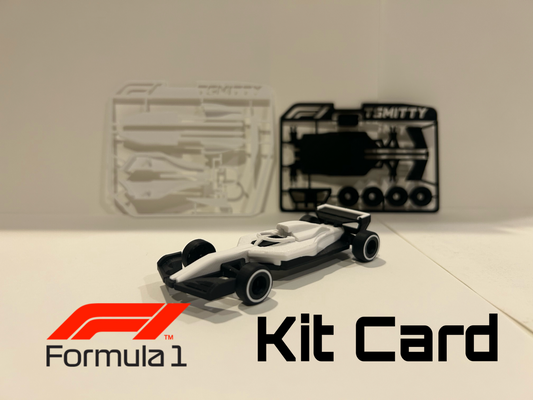 F1-Style Car Kit Card – Buildable Collectible Model (200 x 150 mm)