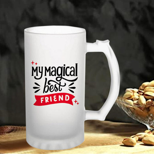 My Magical Friends: Printed Frosted Beer Mug - 770 ml (16 oz)