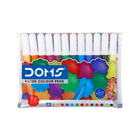 DOMS Water Colour Pen 12 Shades – Mini