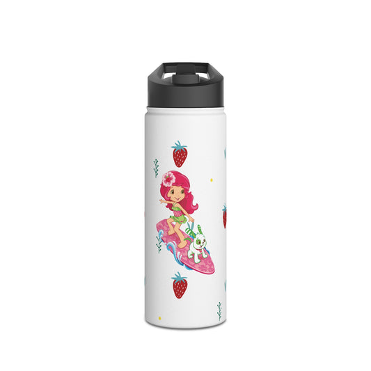 Strawberry Shortcake Surfing Printed Aluminium Bottle