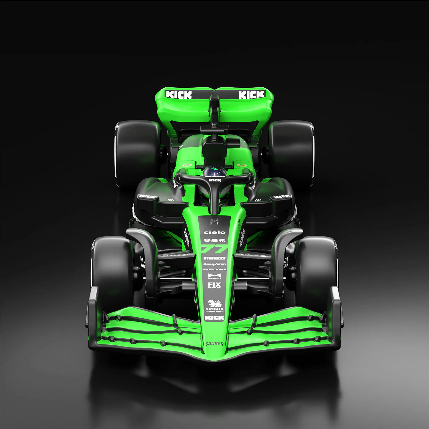 Kick Sauber F1 Team (#77) – Hot Wheels Premium 2025 by Mattel