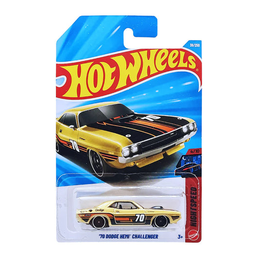’70 Dodge HEMI Challenger (Golden) – Hot Wheels by Mattel - Imported (B Case)