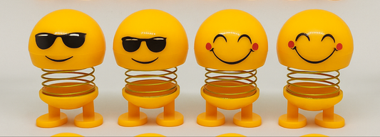 Emoticon Figure Face Spring Doll