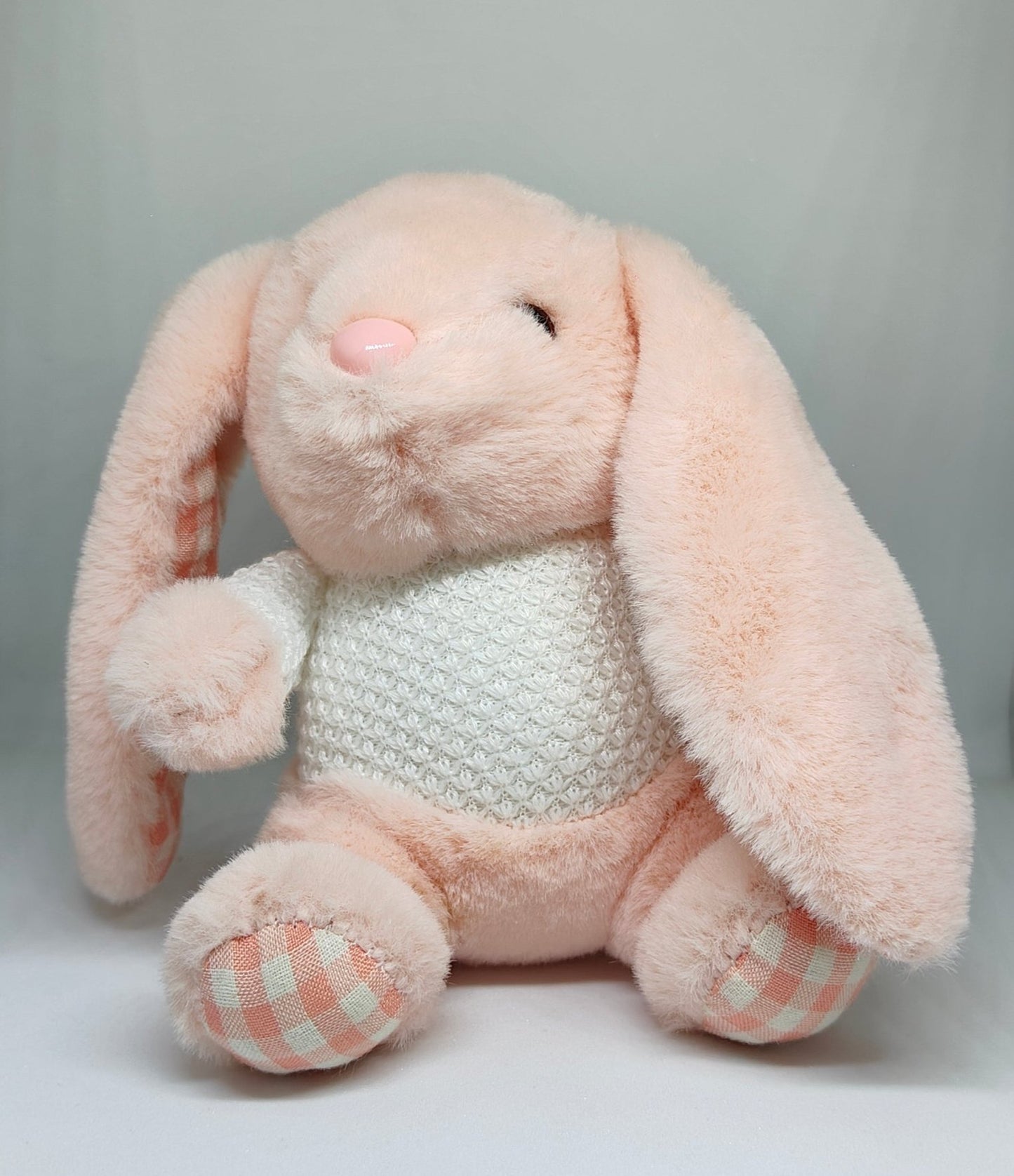 Pink Bunny Plush Keychain Toy