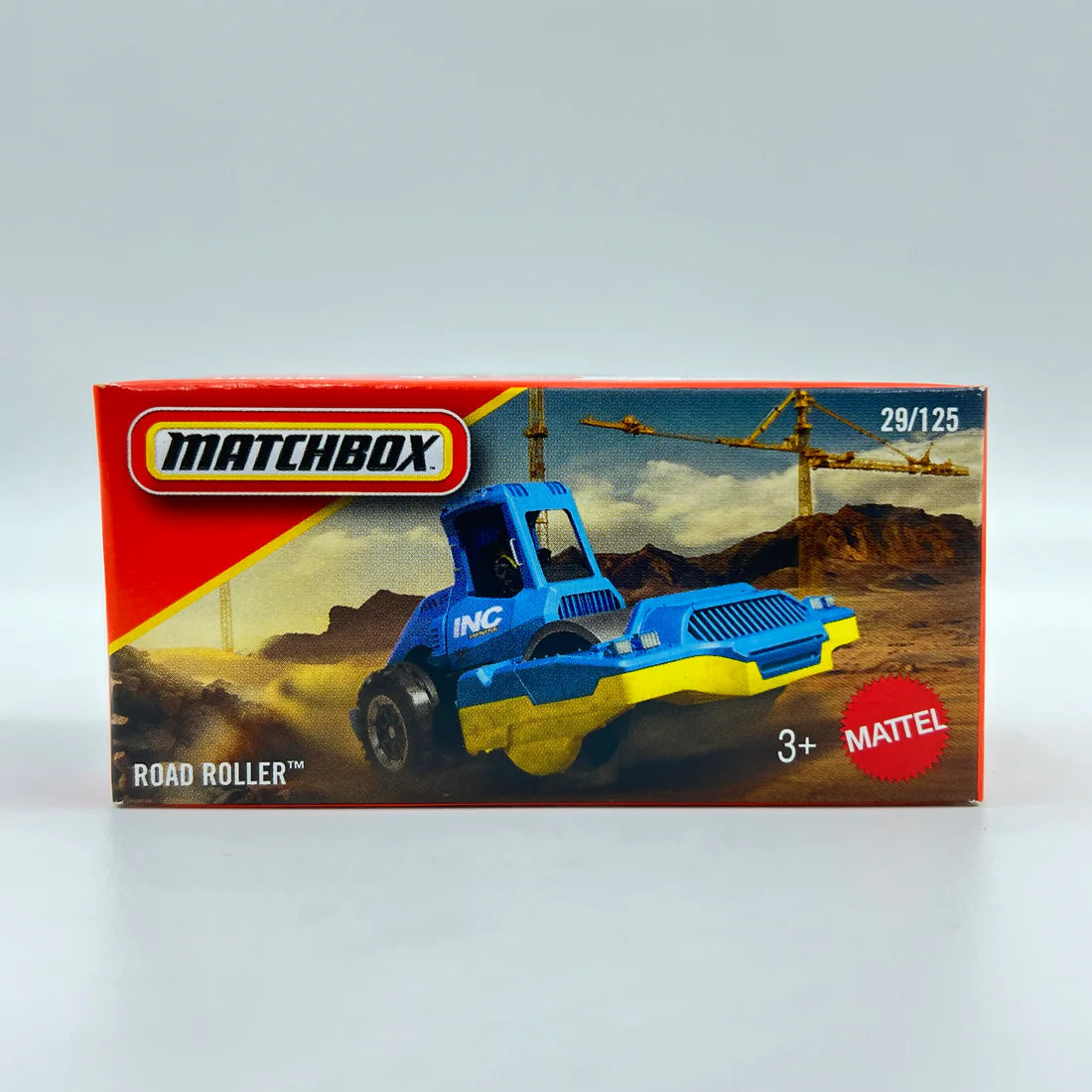 Road Roller (Blue) – Matchbox by Mattel