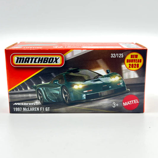 1997 McLAREN F1 GT (Green) – Matchbox by Mattel - Prithvi Enterprises