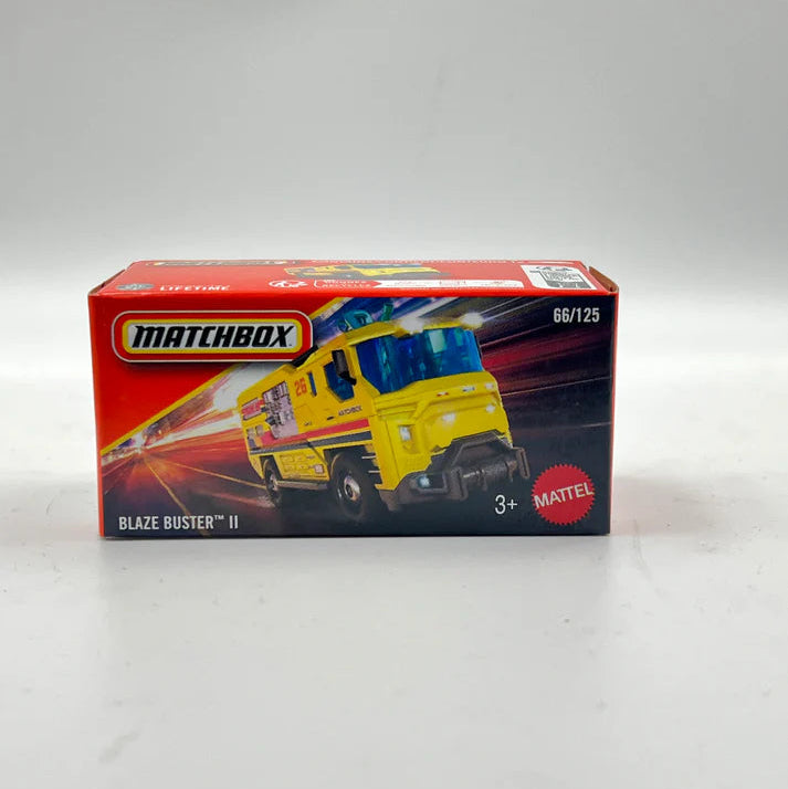 Blaze Buster II (Yellow) – Matchbox by Mattel - Prithvi Enterprises