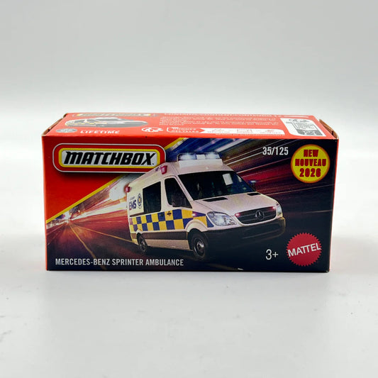 Mercedes-Benz Sprinter Ambulance (White) – Matchbox by Mattel - Prithvi Enterprises