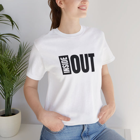 Inside Out: Printed T-shirt - White, Round Neck - Prithvi Enterprises