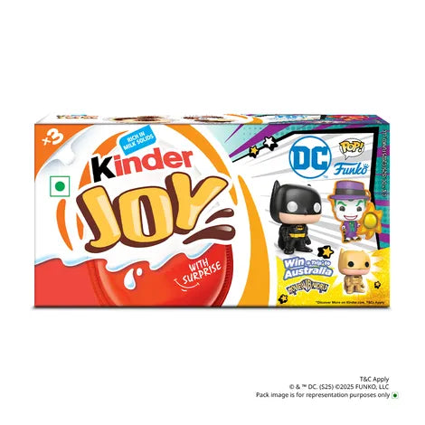 Kinder Joy Shaped Chocolate Pack (DC Edition) : 1 pack (3 x 20 g) - LIMITED STOCK