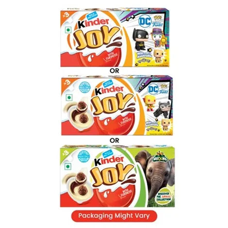 Kinder Joy Shaped Chocolate Pack (DC Edition) : 1 pack (3 x 20 g) - LIMITED STOCK