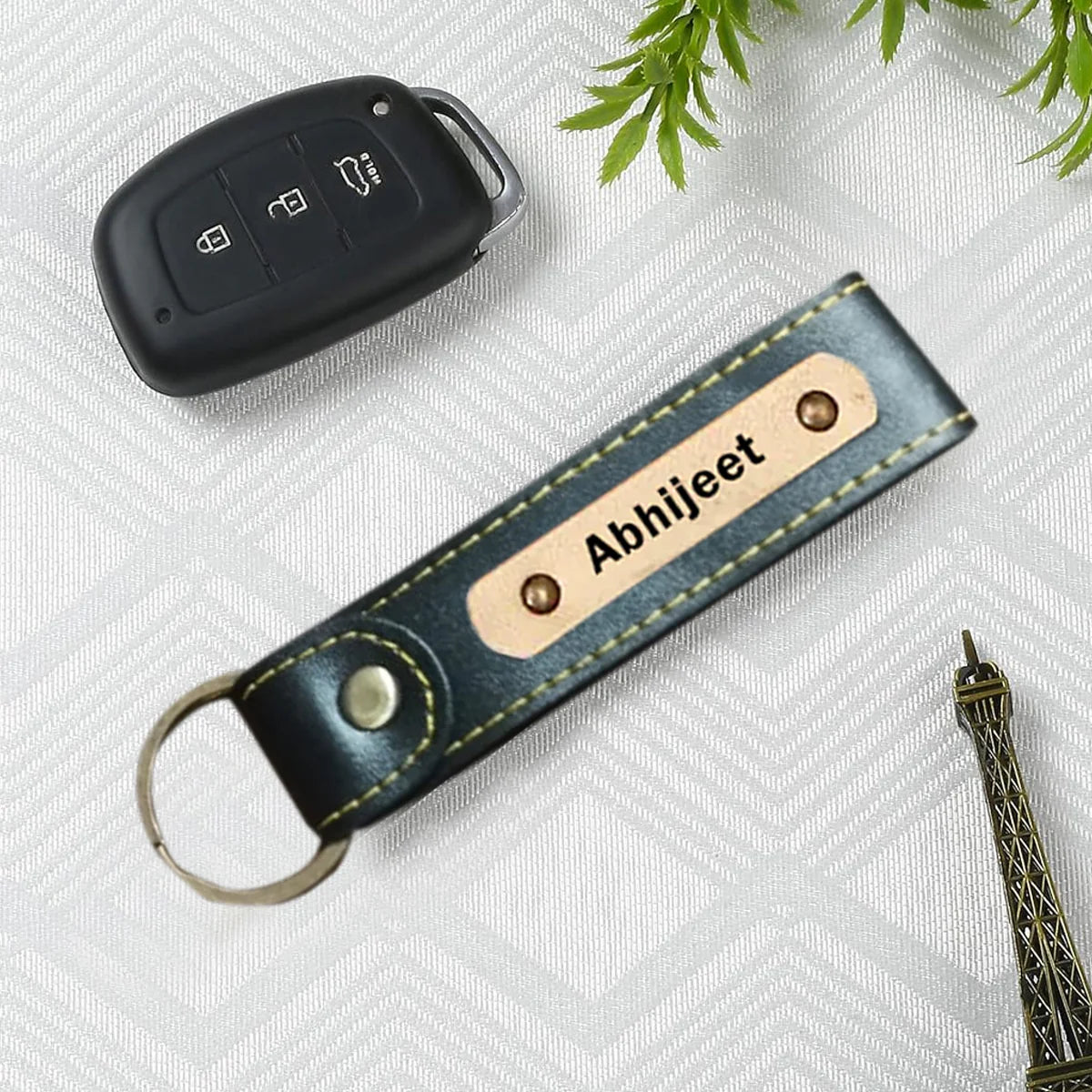Customized Wallet & Keychain Set for Men – Set of 2