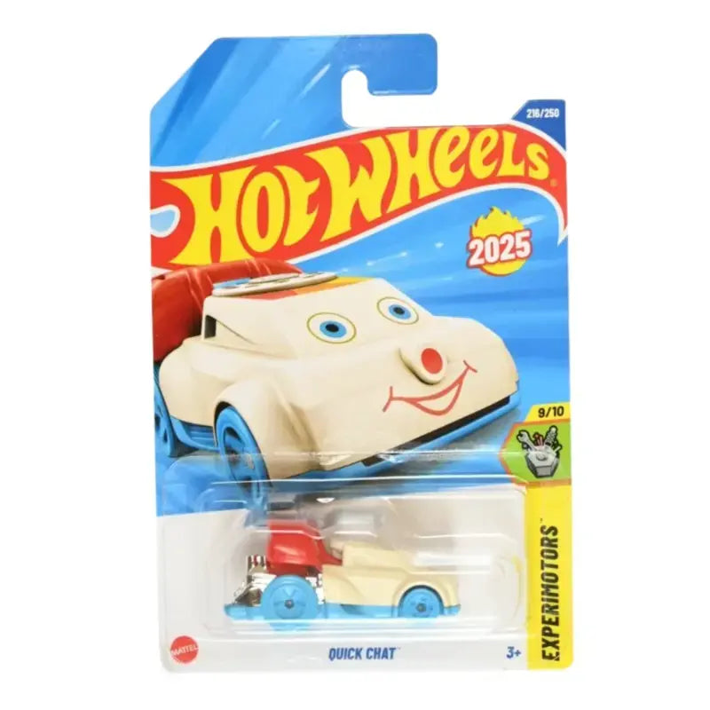 Quick Chat (White, Blue) – Hot Wheels 2025 by Mattel