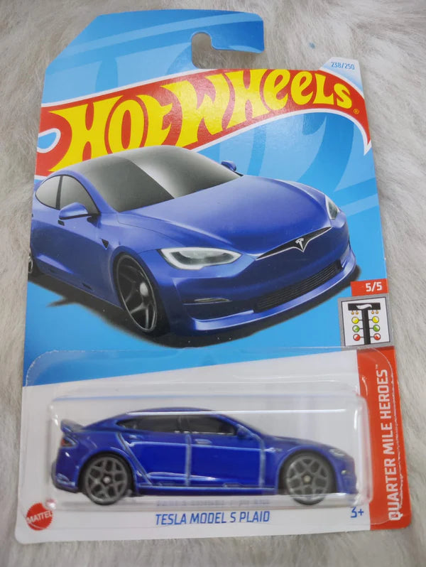 Tesla Model S Plaid Die-Cast Model by Mattel