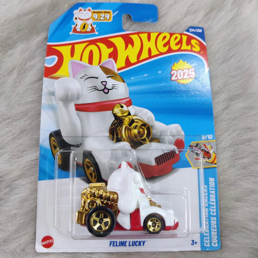 Feline Lucky (White) – Hot Wheels 2025 by Mattel
