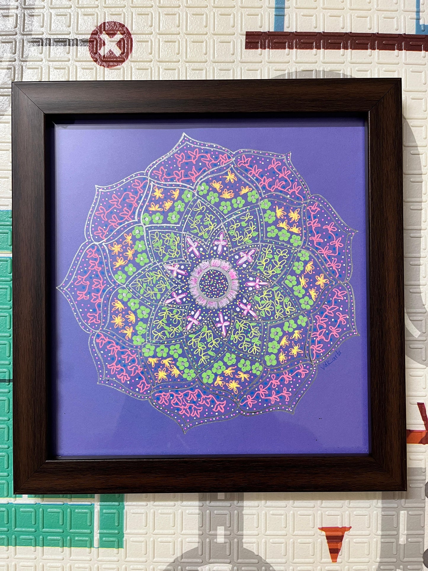 Lavender Mandala artwork by Vdk Arts