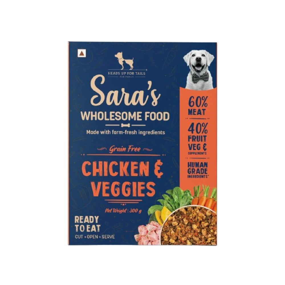HUFT Sara's Wholesome Chicken & Veggies Dog Wet Food : 300 g