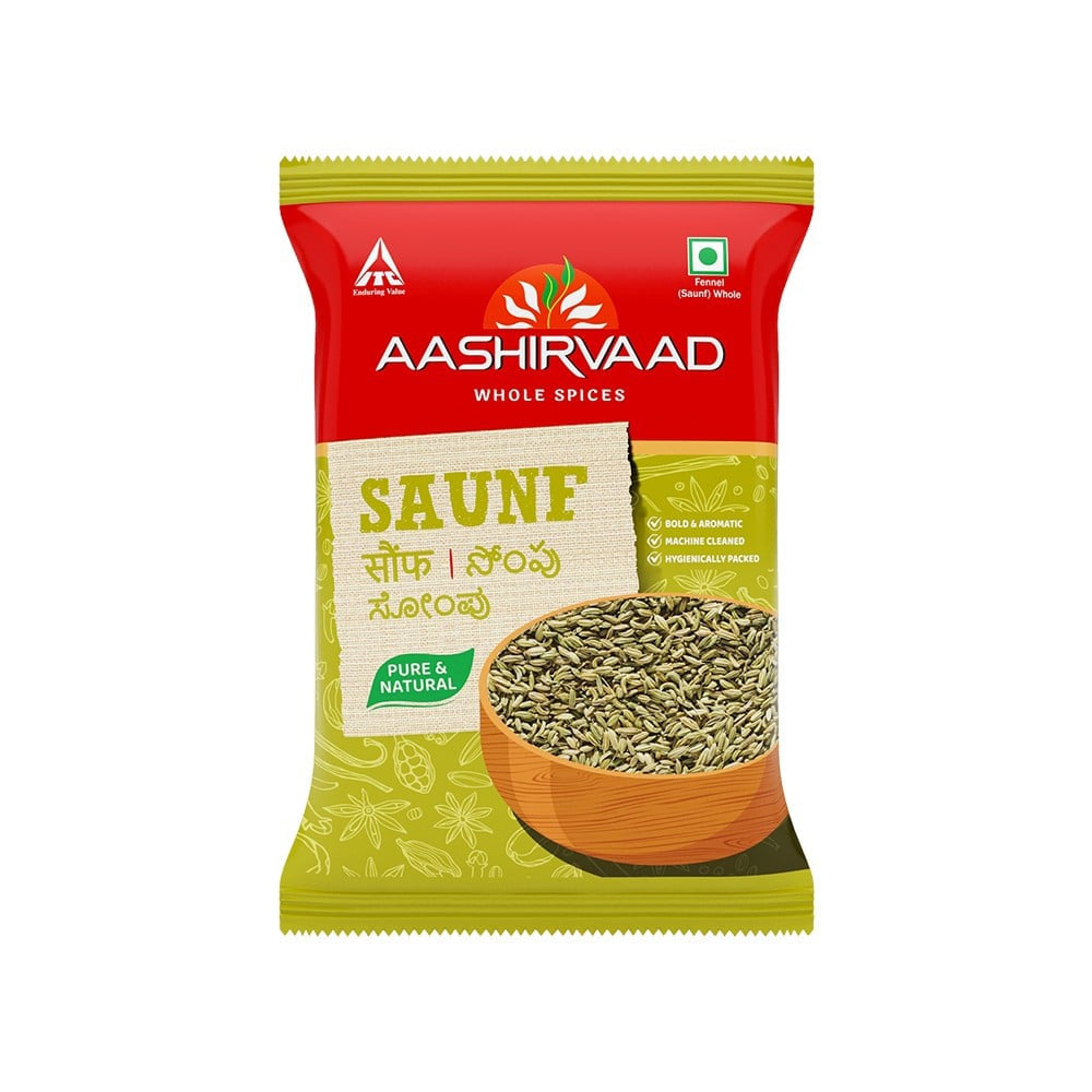 Aashirvaad Pure Whole Saunf Seeds : 100 g