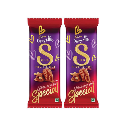 Cadbury Dairy Milk Silk Fruit & Nut Flavoured Chocolate Bar - Pack of 2 : 2 x 137 g