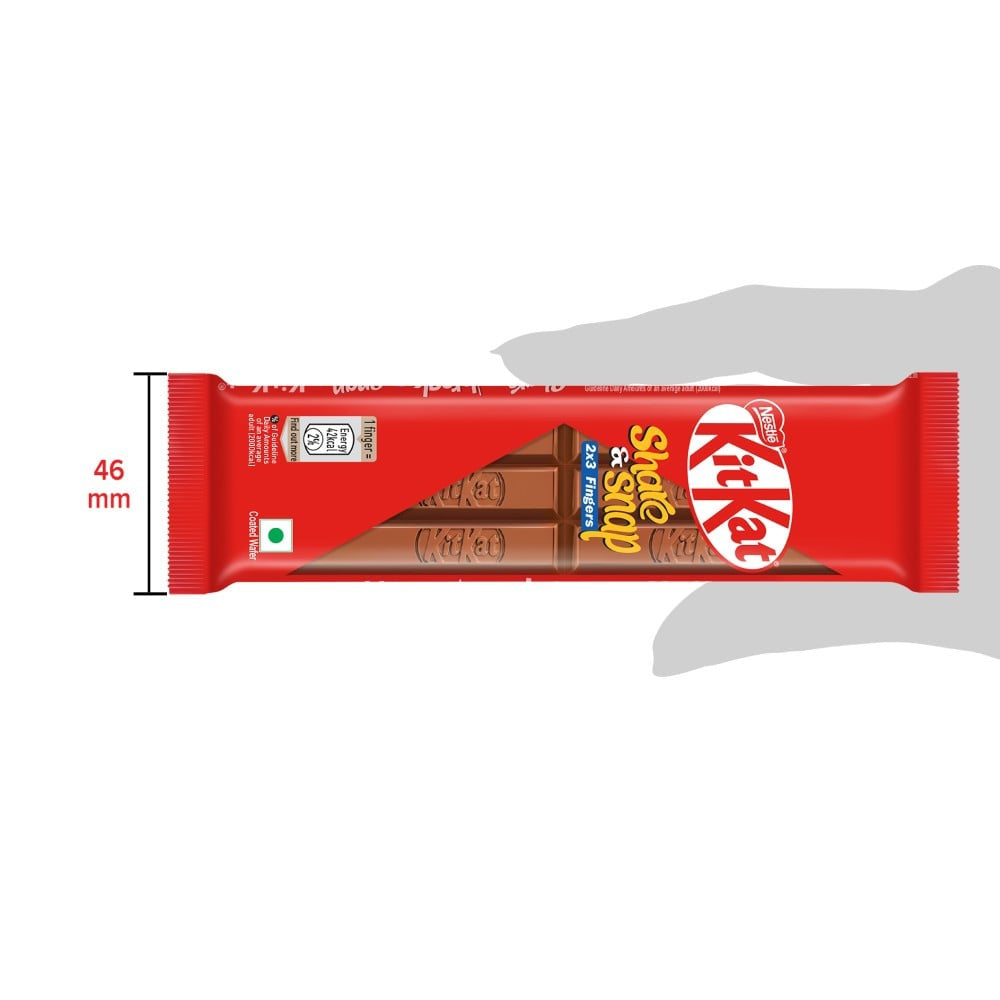 Nestle KitKat Share & Snap 2x3 Fingers Wafer Chocolate - Pack of 2 : 2 x 57 g