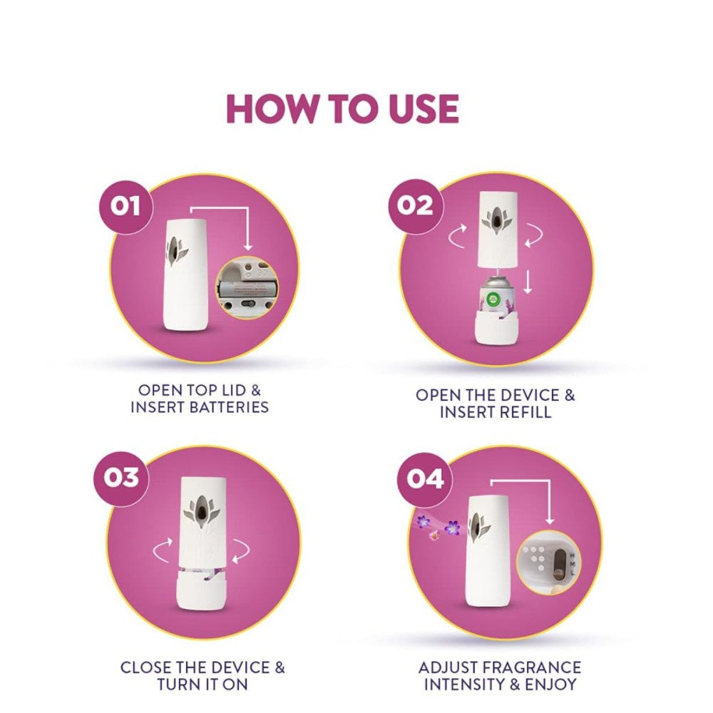 Airwick Airwick Air Freshener Kit (Machine + Summer Delights Refill) + Airwick Freshmatic Autospray Air Freshener Kit (Lavender & Lotus) Combo : 250 ml + 1 pack