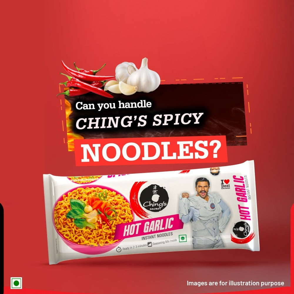 Ching's Secret Hot Garlic Flavoured Instant Noodles : 240 g