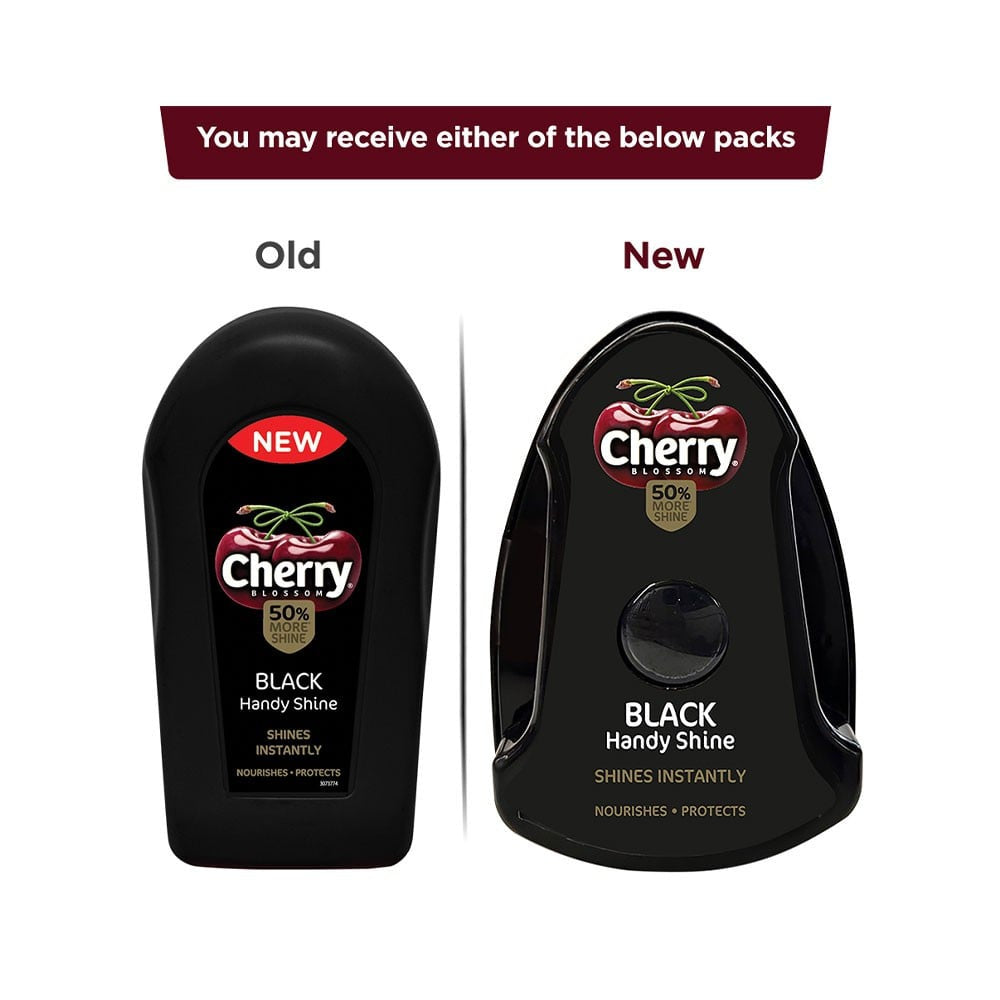 Cherry Blossom Black Handy Shoe Shiner - Pack of 2 : 2 x 1 unit