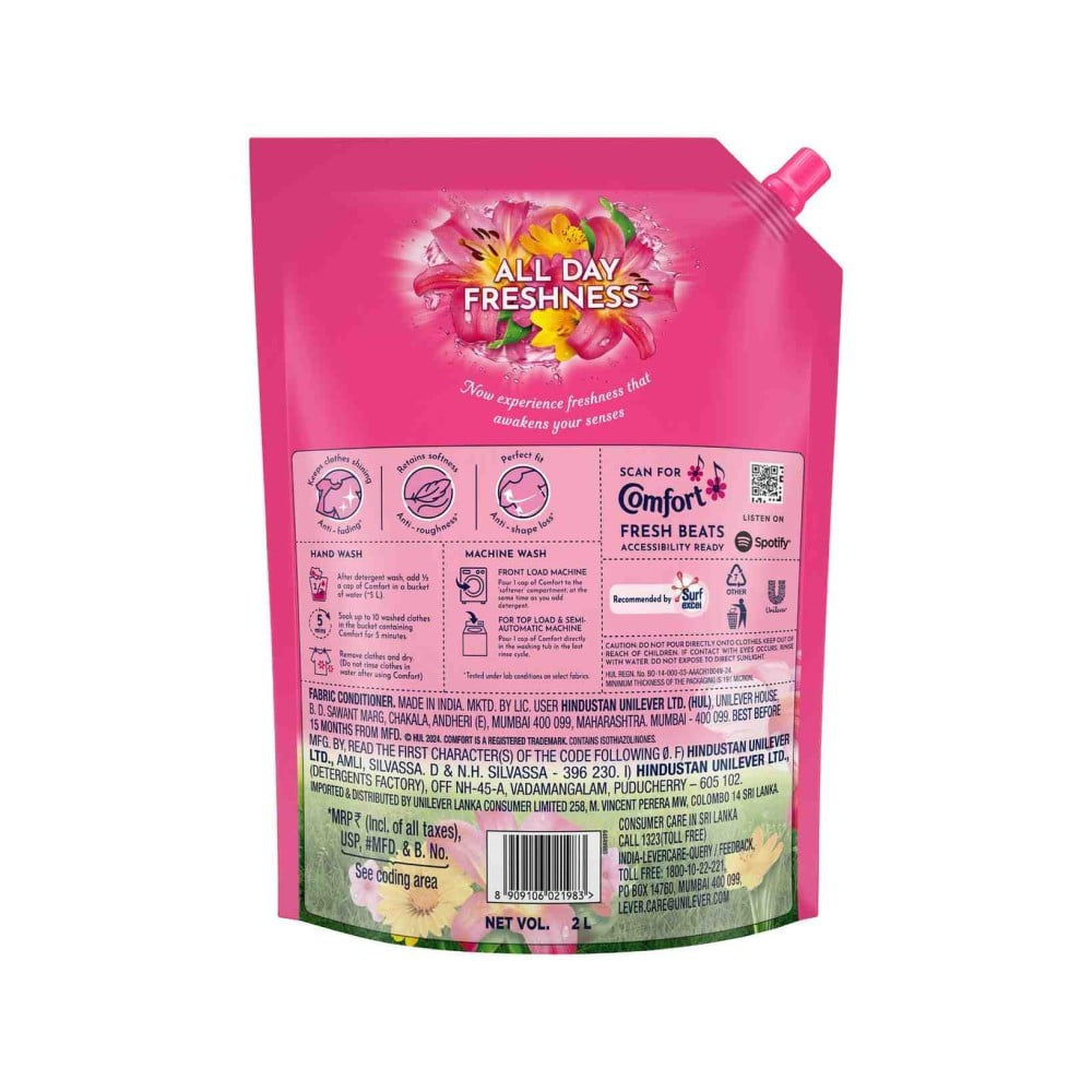 Comfort After Wash Fabric Conditioner (Lily Fresh) : 2 ltr