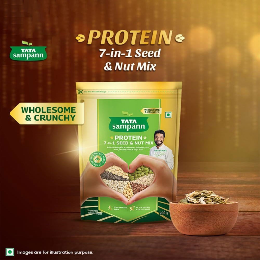 Tata Sampann Roasted Protein 7 in 1 Seed & Nut Mix : 200 g