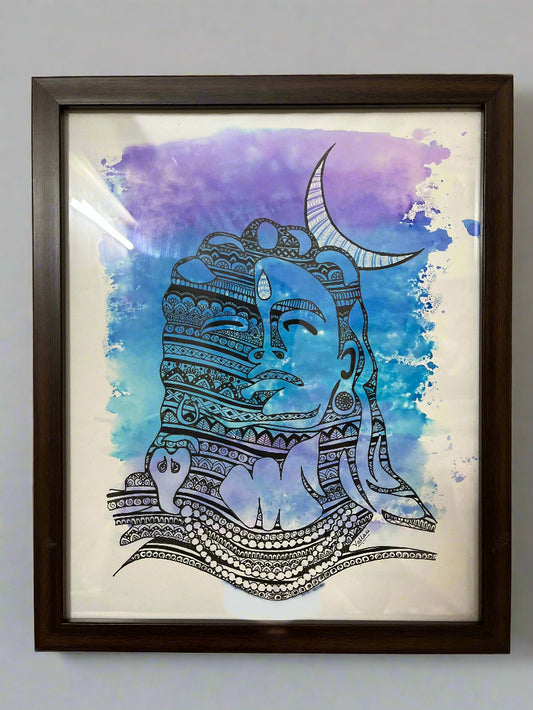 Shiva Mandala artwork by Vdk Arts