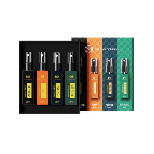 The Man Company Premium Men's Perfume Gift Set : 1 Pack (4 x 8 ml)