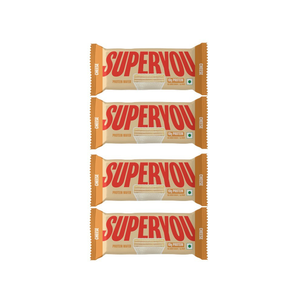 SuperYou Cheese Wafer Protein Bar - Pack of 4 : 4 x 40 g