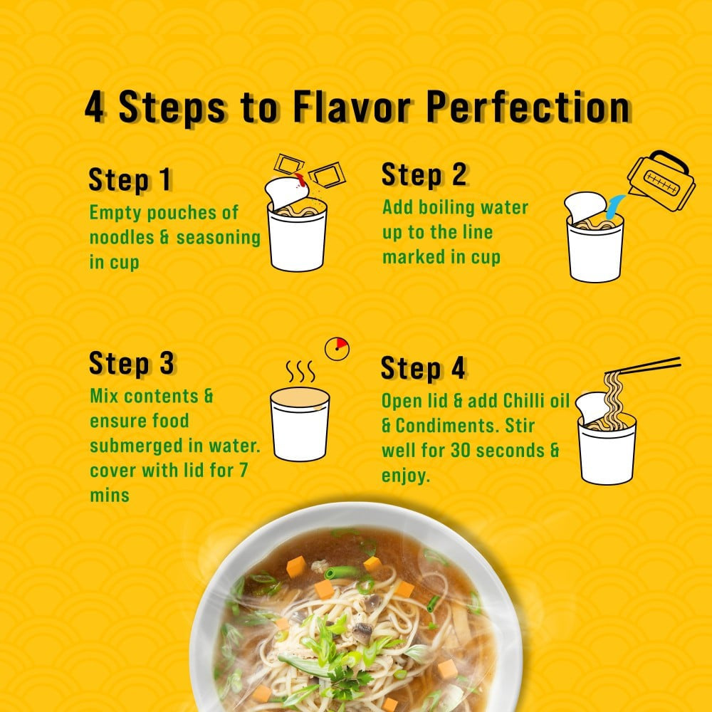Wow! Thukpa Veg Cup Noodles - Pack of 2 : 2 x 55 g