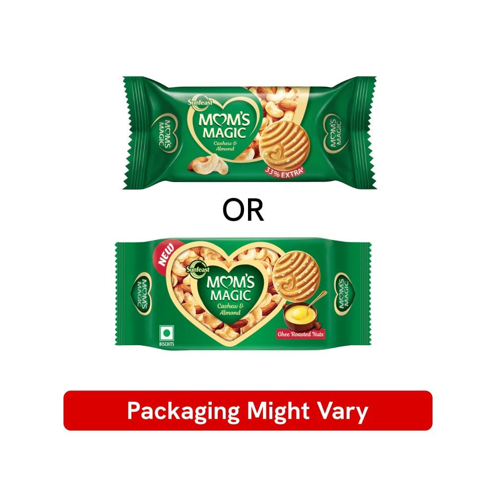 Sunfeast Mom's Magic Cashew & Almond Cookies - Pack of 2 : 2 x 200 g