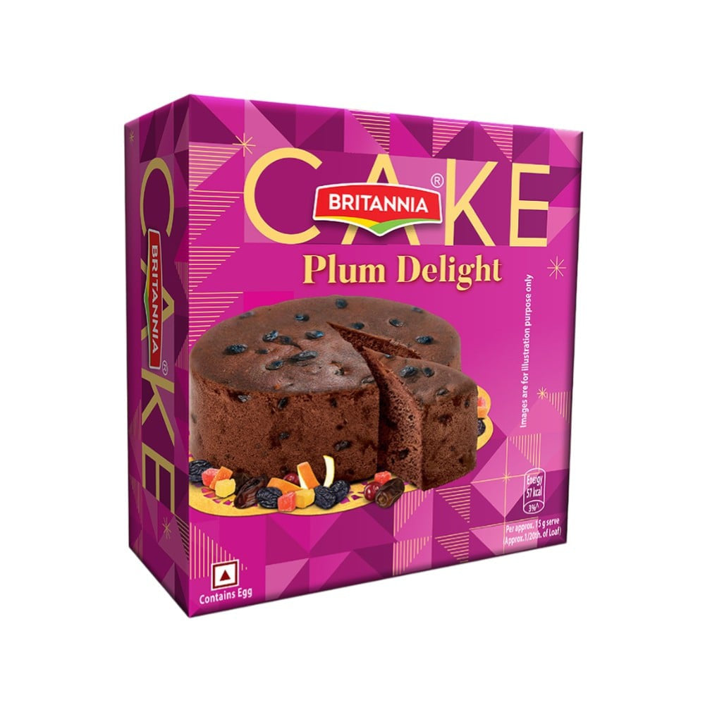 Britannia Delight Plum Cake (Contains Egg) : 300 g