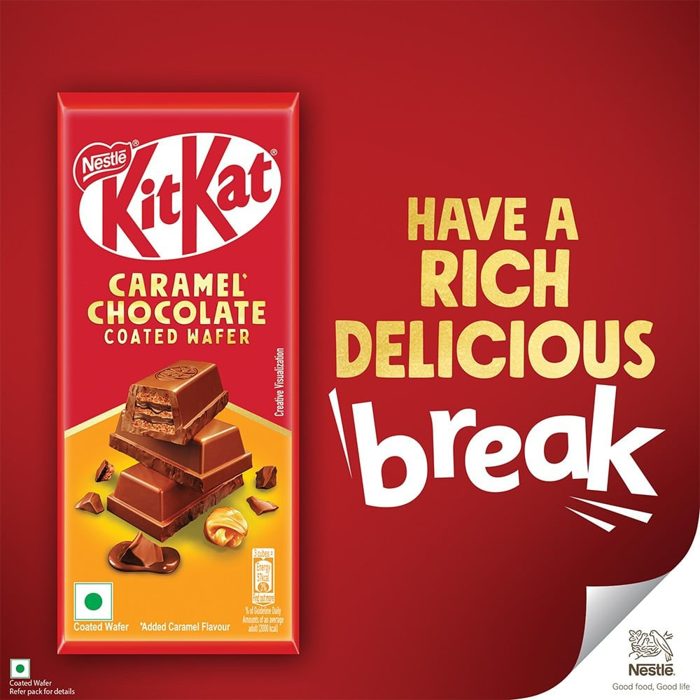 Nestle KitKat Caramel Coated Wafer Chocolate : 50 g