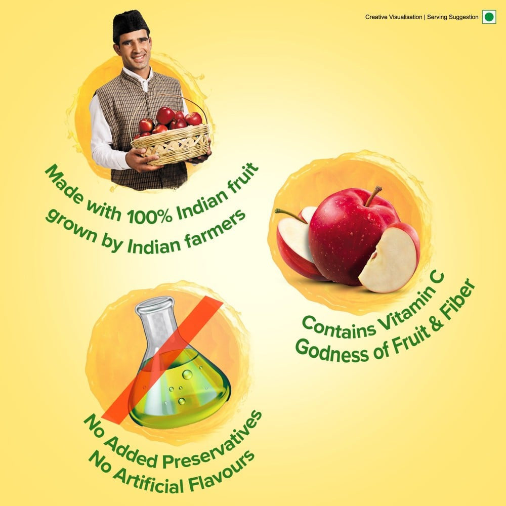 B Natural Apple Juice : 1 ltr